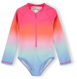 Minoti meisjes zwempak lange mouwen ombré - UV shirt kind