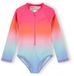 Minoti meisjes zwempak lange mouwen ombré - UV shirt kind