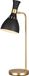 Steady Lighting Feiss Landelijke Tafellamp - Steady Lighting - Metaal - Landelijk - E27 - L: 21.9cm - Voor Binnen - Woonkamer - Eetkamer - Zwart