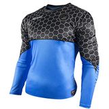 Rinat Lajud T-shirt Met Lange Mouwen Blauw, Grijs L Man