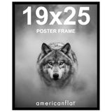 Americanflat Posterlijst in zwart - dunne rand fotolijst met gepolijst plexiglas - inclusief ophangmateriaal voor horizontale en verticale weergave-indeling voor muur