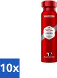 Old Spice Original Deospray - 150 ml - Voordeelverpakking - 10 stuks