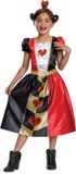 Disguise DISNEY - ALICE IN WONDERLAND, Hartenkoningin jurk Classic, Maat S (5 - 6 jaar), Meisjes