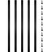 Latios Balusters pour balustrade et rampe d'escalier - Set de 76 barreaux - Alliage d'aluminium - Noir - Mat