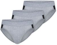 Schiesser 3 PACK Rio Slip 95/5 Stretch - Heren Onderbroek - Grijs