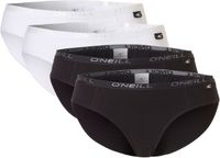 O'Neill Dames Bikini Slip 4-Pack Wit/Zwart - Maat M