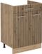 Vicco Keukenonderkast R-Line, Artisanaal eiken/Goudkleurig Eiken, 60 cm met lade zonder werkblad