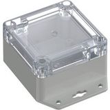 TRU COMPONENTS 6U07080805737 TC-13865220 Boîtier industriel 106,5 x 76,5 x 45 ABS-PC Gris clair, Transparent 1 pièce(s)