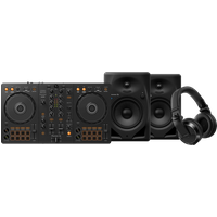Pioneer DJ DDJ-FLX4 + HDJ-X7 + DM-50D-BT Zwart Set