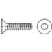 TOOLCRAFT 149862 Vis de tôle 4.8 mm 9.5 mm T-profil Acier Zingué par voie électrolytique 500 pièce(s)