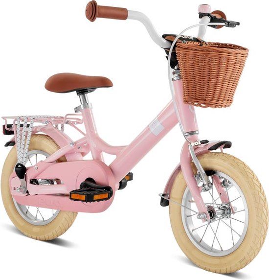 Puky Youke Classic Kinderfiets - 12 inch - Retro Roze - Vanaf 3 jaar
