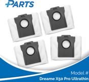 Dreame X50 Pro Ultrathin Sacs d'aspirateur (4 Pièces, alternative Plus.Parts® à RDB8)