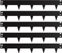 Merkloos Relaxdays Borderrand - set van 5 - staal - flexibel - zwart