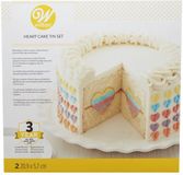 Wilton Heart Tasty-Fill Pan Set - Taartpan voor Hoge Taarten - RVS