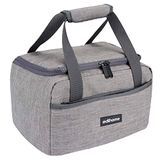 Edihome Koeltas, lunchtas, 8 liter, thermo lunchbox, geïsoleerd, voor lunch, werk, camping of reizen, draagbaar (Grijs)