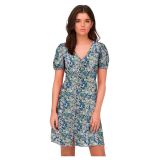 Nova Lux Robe Manches Courtes Bleu XS Femme