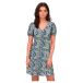 Nova Lux Robe Manches Courtes Bleu XS Femme