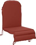 vidaXL - Zon - Ligzitzak - Kussen - GEMERT - 100% - Polyester - Rood - 55 - x - 135 - x - 6 - cm