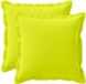 vidaXL Coussin avec coussin BOIS 2 pcs Vert clair Polyester