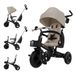 Kinderkraft AVEO 2 PLUS Tricycle 6-in-1 – Siège et barre de poussée réglables – Beige