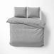 Detexpol Linge de lit Satin 160x200 gris clair avec garniture Mako Satin 62