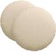 vidaXL Coussin d'assise 2 pièces Tissu Crème Ø80 x 29 cm