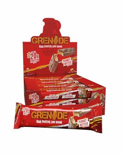 Grenade Eiwitrijke-Reep - Peanut Nutter, 12 x 60 g