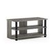 Furinno Sully TV-rek, hout, Frans eiken, grijs/zwart, 39,5 x 79,98 x 40 cm