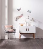 Komar Deco-Sticker Inspiration | 50 x 70 cm | Muurtattoo, muurschildering, muursticker, muursticker, muursticker, veren, aquarel, tekening, dromen | 17052h