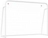 vidaXL Voetbaldoel met net 214x75x152 cm staal en polyester wit