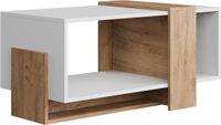Vicco Aven Salontafel – 91.8 x 49 cm Eik wit/goud