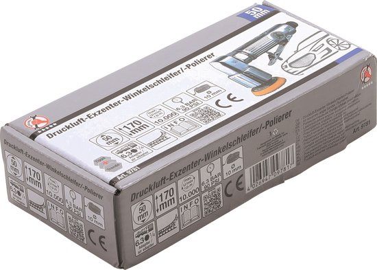 BGS Diy 9781 | Lucht excentrische haakse schuur / polijstmachine