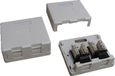 DATACOM Double CAT5E UTP wall socket (dustproof)