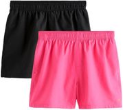Next - Heren - Sneldrogende 4-inch zwemshort met palmboomlogo - Roze