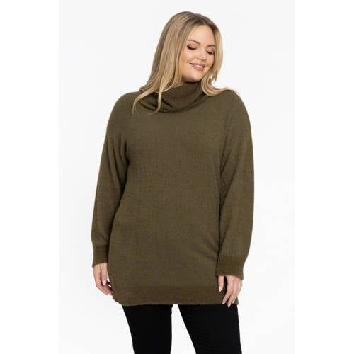 YOEK trui Plus Size - lichtgroen