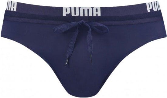 Puma Zwemslip Logo Band Heren Zwembroek - Maat M - Blauw