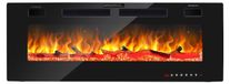 Merkloos Elektrische wandhaard - 750/1500 W - 127 cm - LED-vlameffect