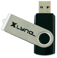 xlyne Swing USB-stick - 2GB - Zwart/Zilver