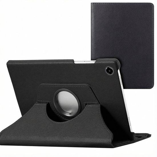 imoshion Tablet Hoes - Geschikt voor Samsung Galaxy Tab A11 / A9 8.7 inch - 360° Draaibare Bookcase - Zwart