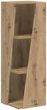 vidaXL Zijplank 33 x 32 x 100,5 cm Bewerkt hout Artisan Eiken