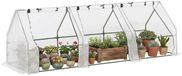 Outsunny Mini Kas - PE - 270x90x90cm - Wit