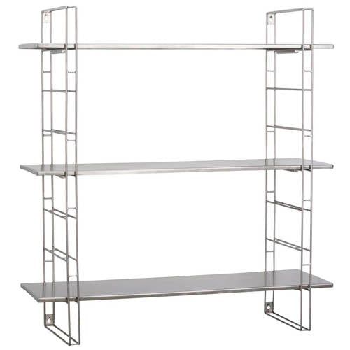 Madam Stoltz metalen wandrek (74x24x82 cm)