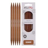 KnitPro Ginger sokkennaalden 15cm 6.50mm