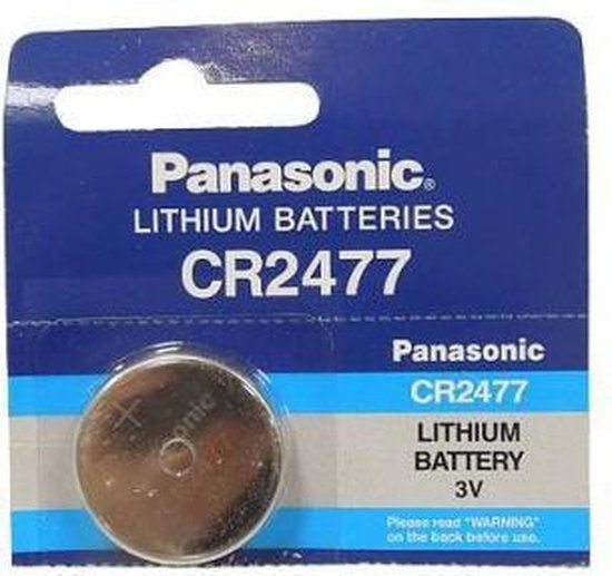 Panasonic CR2477 P120 3V 1000mAh Lithium Knoopcel Batterij - 1 Stuk