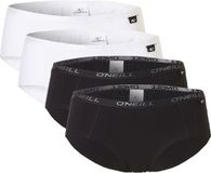 O'Neill Dames Hipsters 4-Pack Wit/Zwart - Maat S