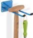 Merkloos Relaxdays Bezemhouder Muur - 24 cm - Staal - Blauw