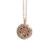 Mystic Moments Dharma Wheel | Aromatherapie Olie Diffuser Rose Goud Ketting Locket met Pad