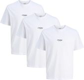 Jack & Jones Heren t-shirt 3 pack Soho wit XXL