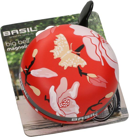 Basil Magnolia Fietsbel - Rood - Poppy red