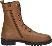 KEQ Veterschoen hoog - Cognac - Maat 30